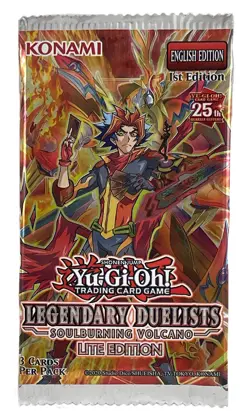 Yu-Gi-Oh! TCG 2020 Legendary Duelist: Soulburning Volcano 1st Ed. 3 Card Lite - Image 1