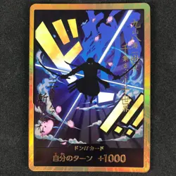 DON !! Card Gold Frame Roronoa Zoro ONE PIECE Card The Best PRB-01 Japanese NM - Image 1