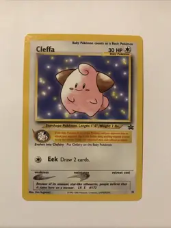 CLEFFA Pokemon Card - WOTC Promo - Black Star - #31 - NM - Image 1