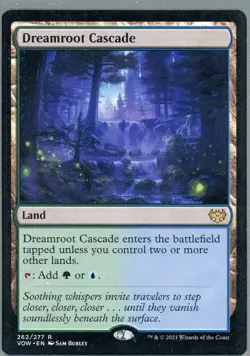 2021 Magic the Gathering Dreamroot Cascade Land Crimson Vow Near Mint - Image 1