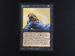 Drain Life LP [Limited Edition Beta] Mtg Magic Free Tracking! - Image 1