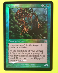 Magic the Gathering MTG Onslaught Foil GIGAPEDE VLP/EX 2002 Very Nice! - Image 1