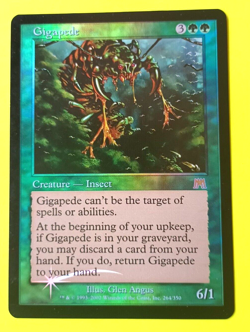 Magic the Gathering MTG Onslaught Foil GIGAPEDE VLP/EX 2002 Very Nice! - Image 2