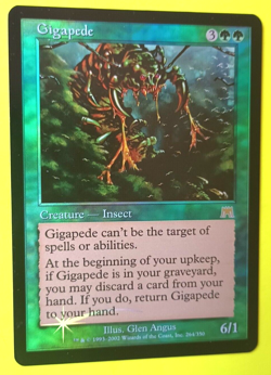 Magic the Gathering MTG Onslaught Foil GIGAPEDE VLP/EX 2002 Very Nice! - Image 3