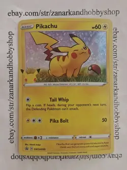 Pokemon Pikachu SWSH039 Black Star Promo NM - Image 1