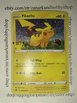 Pokemon Pikachu SWSH039 Black Star Promo NM - Image 2