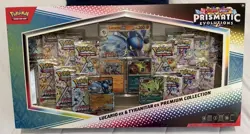 Pokemon TCG Scarlet And Violet Prismatic Evolutions Lucario ex & Tyranitar ex - Image 1
