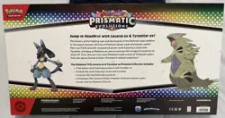 Pokemon TCG Scarlet And Violet Prismatic Evolutions Lucario ex & Tyranitar ex - Image 2