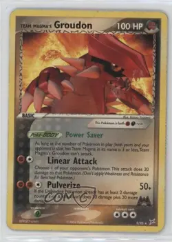 Team Magma's Groudon Pokemon EX Magma vs Aqua #9 2004 - Image 1