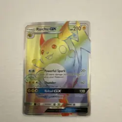 Pokemon Raichu GX Full Art Secret Rare Holo 75/73 Shining Legends 210 HP English - Image 1