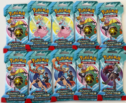 Lot of (10) Pokemon TCG Journey Together Sleeved Booster Packs Sealed - Image 1