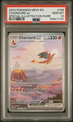 2023 POKEMON MEW EN-151 #199 CHARIZARD ex SPECIAL ILLUSTRATION RARE PSA 10 - Image 1