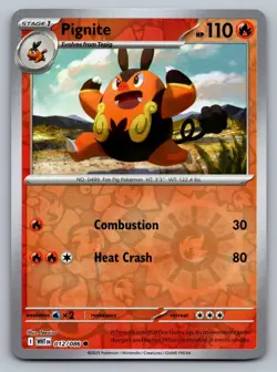Pokemon TCG SV: White Flare Pignite 012/086 Reverse Holo - Image 1