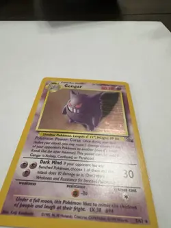 Pokemon Gengar Fossil Holo Rare 5/62 Unlimited Mint Condition PSA 10 Contender - Image 4