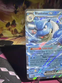Blastoise ex 009/165 Double Rare MEW SV: Scarlet & Violet 151 Pokemon TCG NM - Image 3