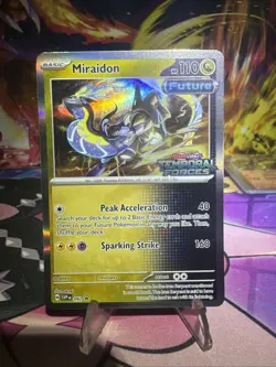 Miraidon 92 Prerelease Temporal Forces Black Star Promo Rare Pokemon TCG NM Holo - Image 1