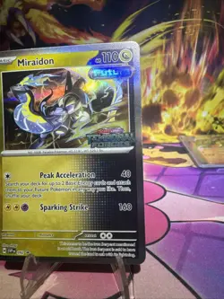 Miraidon 92 Prerelease Temporal Forces Black Star Promo Rare Pokemon TCG NM Holo - Image 2