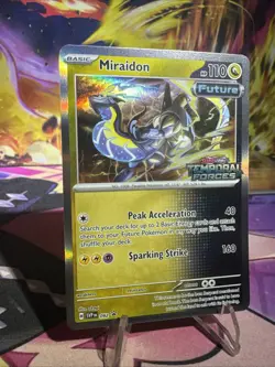 Miraidon 92 Prerelease Temporal Forces Black Star Promo Rare Pokemon TCG NM Holo - Image 3