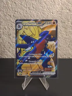 Pokemon TCG Cynthia's Garchomp EX 215/182 Destined Rivals Ultra Rare - Image 1