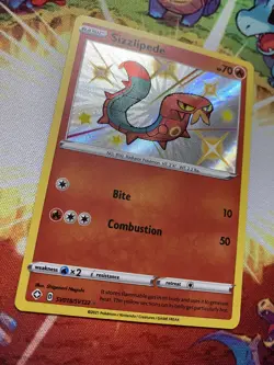 Pokemon TCG Sizzlipede #SV018/SV122 Shiny Holo Rare hining Fates: Shiny Vault - Image 2
