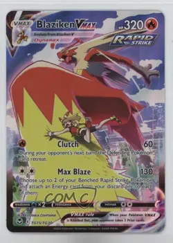 Full Art - Blaziken VMAX Pokemon Sword & Shield Silver Tempest Trainer Gallery - Image 1