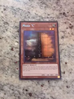 Yu-Gi-Oh! Maxx "C" Prismatic Secret Rare 1st Edition SBC2-ENI28 TCG - Image 1