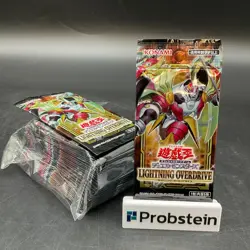 Lot of (30) Yu-Gi-Oh! Japanese Lightning Overdrive Booster Packs Sealed - Image 1