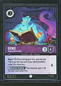 Genie Magical Researcher (Epic) 210/204 Winterspell Holo Foil Lorcana - Image 1