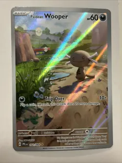 Paldean Wooper 102/094 PFL Illustration Rare Phantasmal Flames Pokemon Card NM - Image 1
