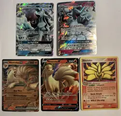 Pokemon NINETALES 5 Card Lot ~ EX V Alolan GX - Image 1