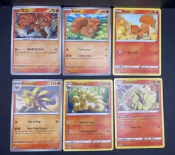 12x Pokemon Cards Ninetales Vulpix Lot - XY Cosmos Holo Rare Vintage Artbox TCG - Image 2