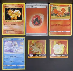 12x Pokemon Cards Ninetales Vulpix Lot - XY Cosmos Holo Rare Vintage Artbox TCG - Image 4