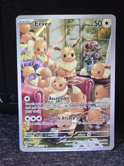 MINT ~ Eevee Illustration Rare Twilight Masquerade 188/167 Pokemon TCG Card - Image 1