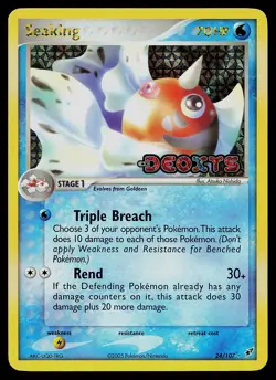 Pokemon Card - Seaking Deoxys 24/107 Rare Reverse Holo Stamped - Image 1
