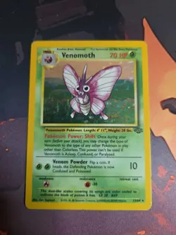 Venomoth Holo Rare 13/64 Jungle Set WOTC Pokemon Card HP - Image 1