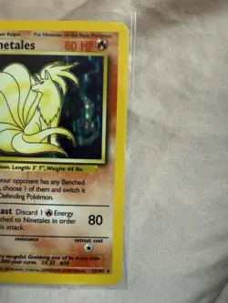 1999 Pokemon Vintage Ninetails Card Rare Base Set 12/102 Holo NM - Image 4