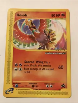 Pokemon Card Ho-oh Wizards of the Coast Series #52 Black Star Promo - Image 1
