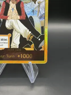 DON!! Card (Dracule Mihawk) (Gold) The Azure Sea's Seven Foil - Image 5