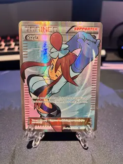 Pokemon Skyla Full Art Ultra Rare Trainer Breakpoint Holo Card 122/122 English - Image 1