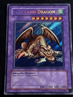 Thousand Dragon MRD-143 Unlimited Yu-Gi-Oh Secret Rare Card Near Mint NM - Image 1