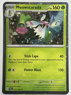 Meowscarada - (Cosmos Holo) Miscellaneous Cards & Products 015/198 NM Pokemon - Image 1
