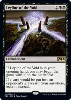 MTG - 2 x Leyline of the Void - 2x x2 - Core Set 2020 Regular NM - Image 1