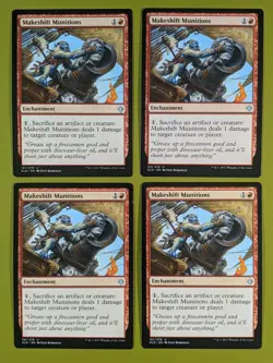 Makeshift Munitions x4 Ixalan 4x Playset Magic the Gathering MTG - Image 1