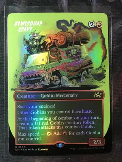 MTG Howlsquad Heavy FOIL Borderless Aetherdrift DFT 0342 Rare NM - Image 1