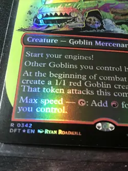 MTG Howlsquad Heavy FOIL Borderless Aetherdrift DFT 0342 Rare NM - Image 3