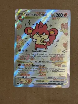 Pokemon Simisear VSTAR GG37/GG70 Crown Zenith Galarian Gallery Ultra Rare Holo … - Image 1