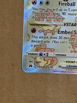 Pokemon Simisear VSTAR GG37/GG70 Crown Zenith Galarian Gallery Ultra Rare Holo … - Image 5