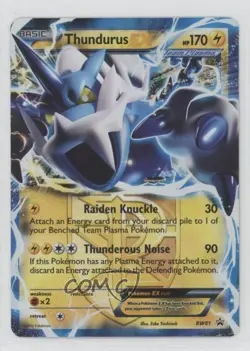 Thundurus EX Pokemon Black & White Black Star Promo #BW81 - Image 1