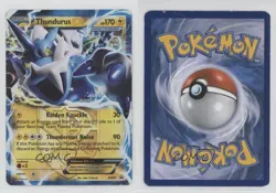 Thundurus EX Pokemon Black & White Black Star Promo #BW81 - Image 3