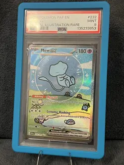 Pokemon Mew EX 'Bubble Mew' Sir 232/091 Paldean Fates PSA 9 w/ Bumper Guard - Image 2